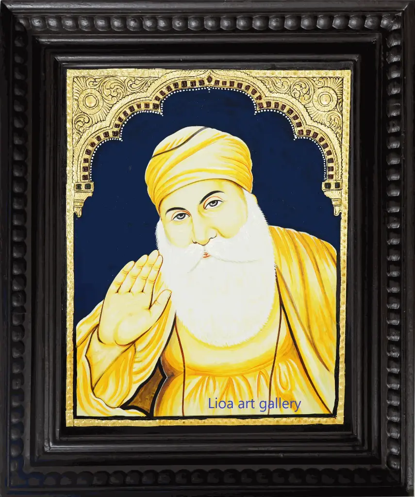 Gurunanak- Tanjore Painting