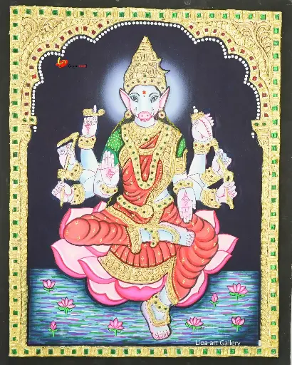Varahi Amman- Tanjore Painting